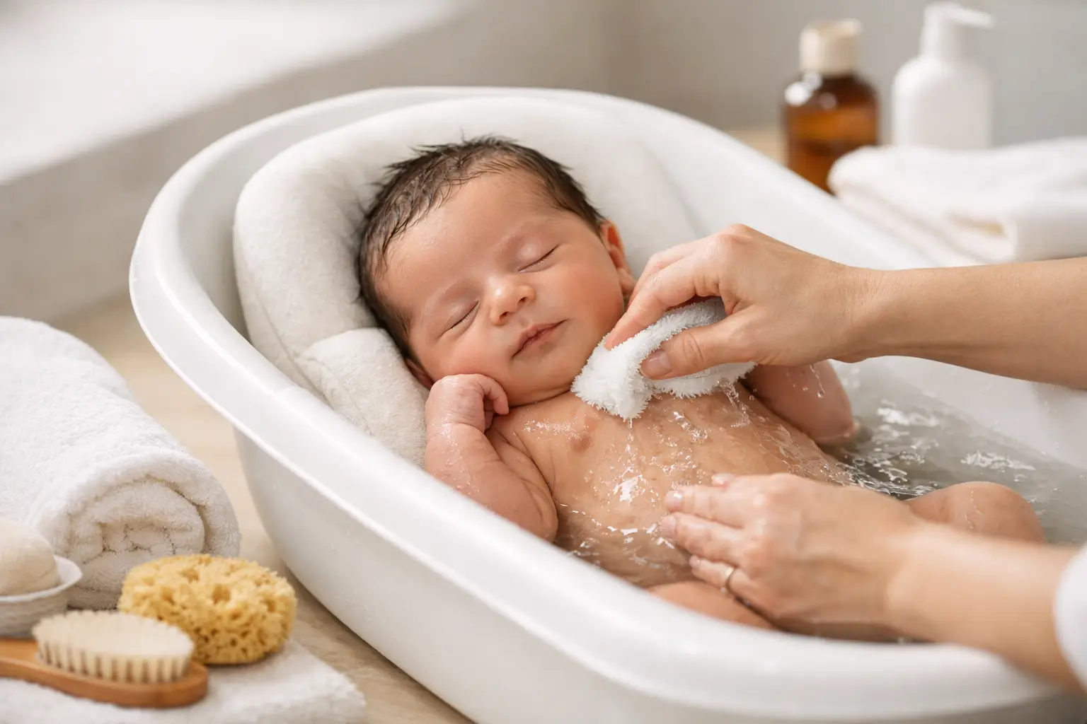 Newborn First Bath Checklist for Gentle Care