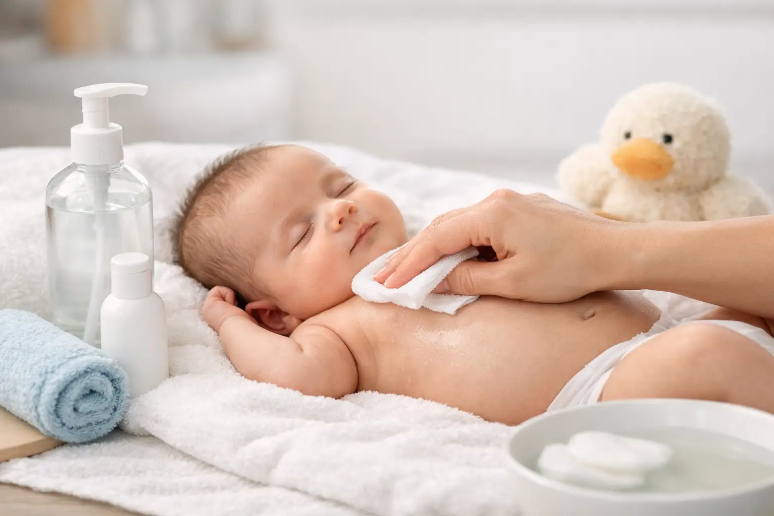 Are No Rinse Baths Safe for Newborn Babies?