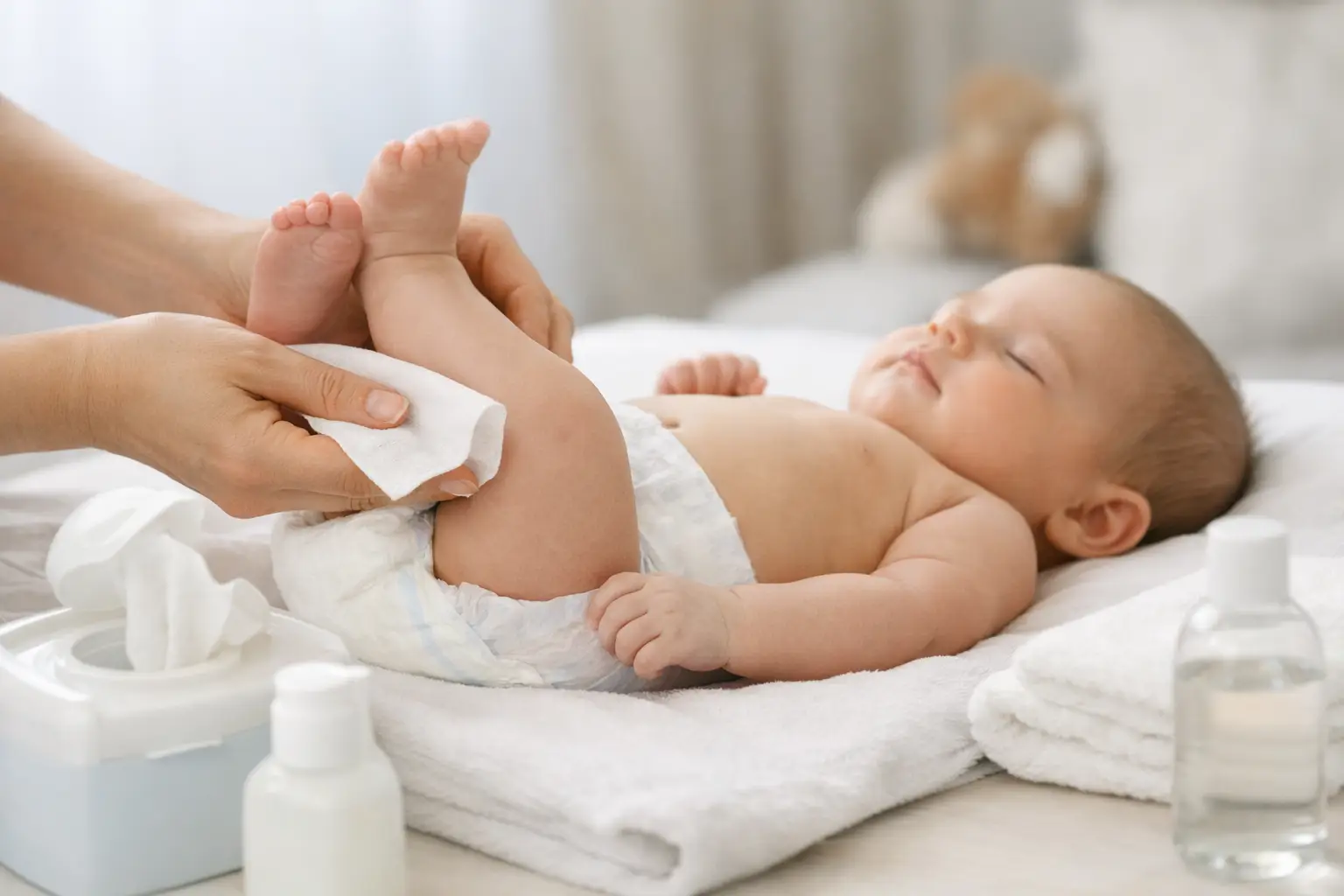Newborn Diaper Area Cleaning, Made Gentle