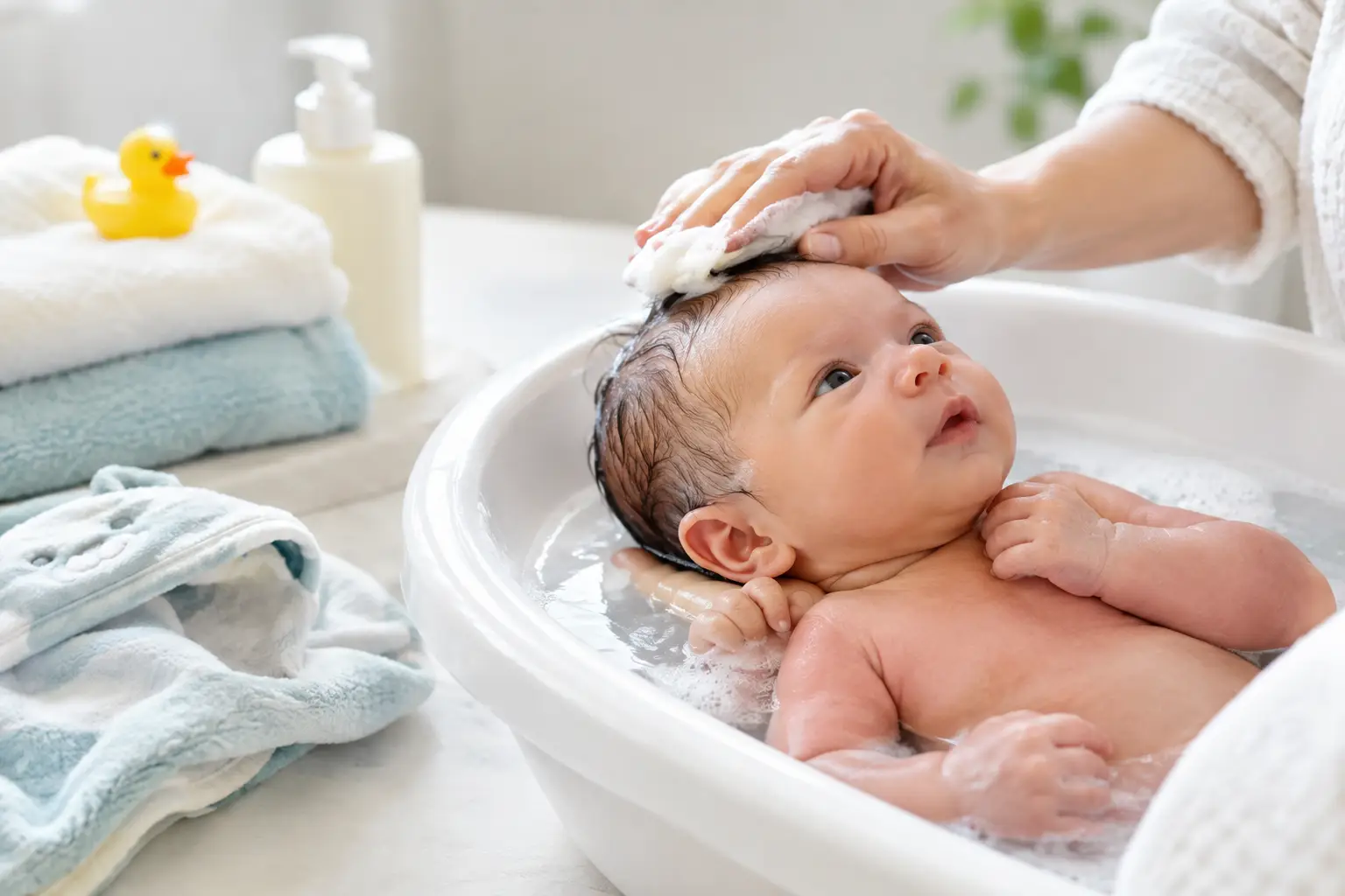 Newborn First Bath Checklist for Gentle Care
